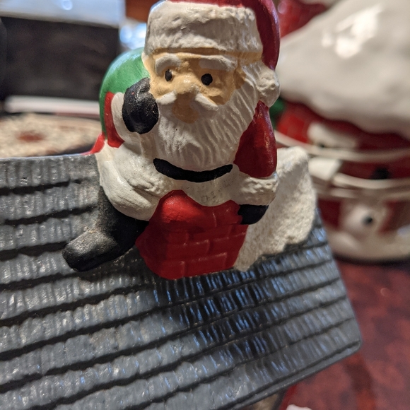 Vintage Hand Painted Ceramic Christmas House - Picture 2 of 8